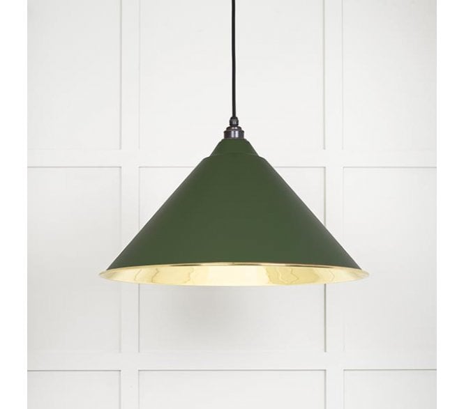 From The Anvil 49524H Hockley Light Pendant - Heath & Smooth Brass