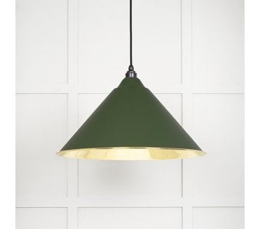From The Anvil 49524H Hockley Light Pendant - Heath & Smooth Brass
