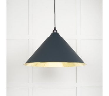From The Anvil 49524SO Hockley Light Pendant - Soot & Smooth Brass