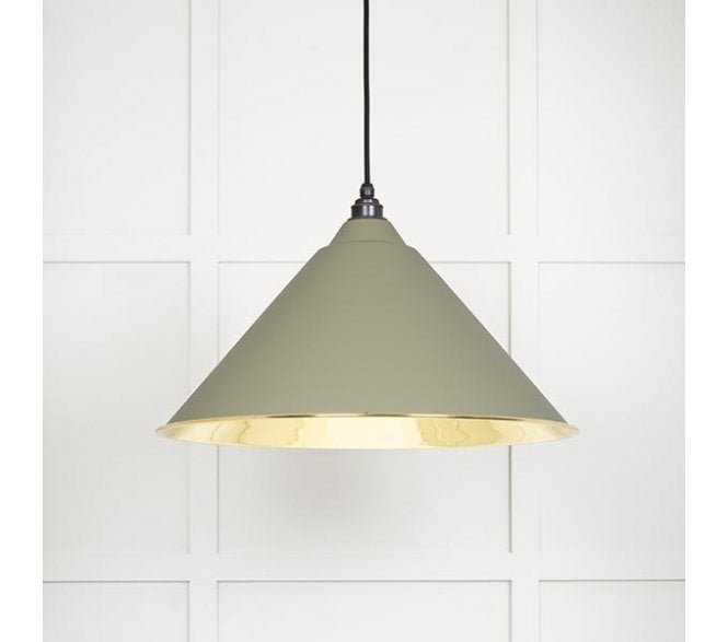From The Anvil 49524TU Hockley Light Pendant - Tump & Smooth Brass