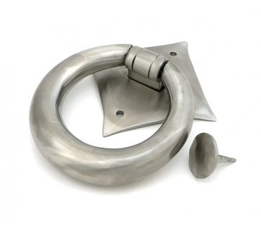 From The Anvil 49804 (Grade 316) Ring Door Knocker - Satin Stainless Steel