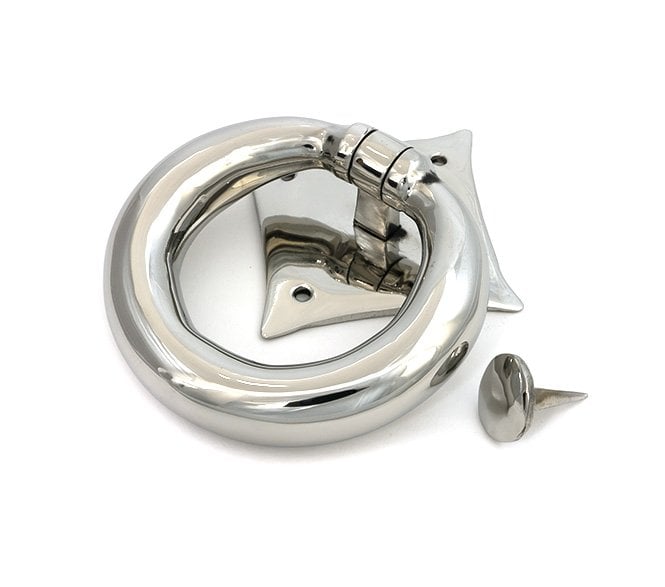 From The Anvil 49805 (Grade 316) Ring Door Knocker - Polished Stainless Steel