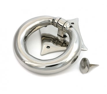 From The Anvil 49805 (Grade 316) Ring Door Knocker - Polished Stainless Steel
