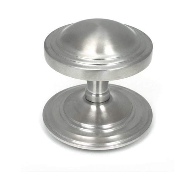 From The Anvil 49806 (Grade 316) Art Deco Centre Door Knob - Satin Stainless Steel