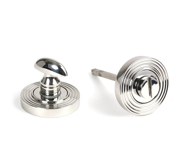 From The Anvil 49862 (Grade 316) Round Bathroom Thumbturn (Beehive) - Polished Stainless Steel