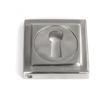 From The Anvil 49867 (Grade 316) Keyhole Escutcheon (Square) - Satin Stainless Steel