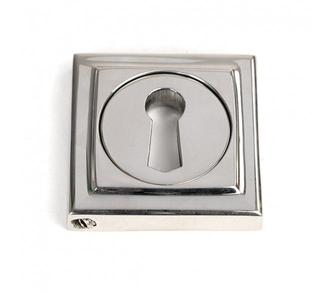 From The Anvil 49871 (Grade 316) Keyhole Escutcheon (Square) - Polished Stainless Steel