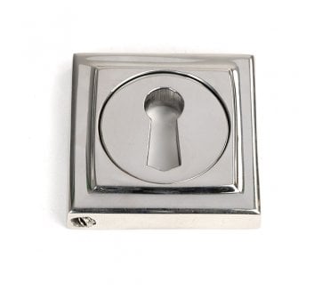 From The Anvil 49871 (Grade 316) Keyhole Escutcheon (Square) - Polished Stainless Steel