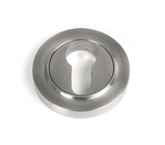 From The Anvil 49872 (Grade 316) Round Euro Profile Escutcheon (Plain) - Satin Stainless Steel