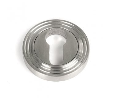 From The Anvil 49874 (Grade 316) Round Euro Profile Escutcheon (Beehive) - Satin Stainless Steel