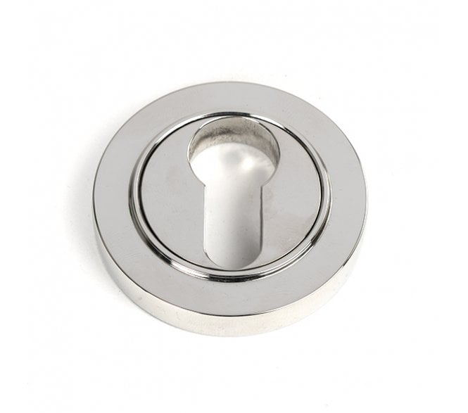 From The Anvil 49876 (Grade 316) Round Euro Profile Escutcheon (Plain) - Polished Stainless Steel