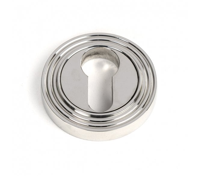 From The Anvil 49878 (Grade 316) Round Euro Profile Escutcheon (Beehive) - Polished Stainless Steel