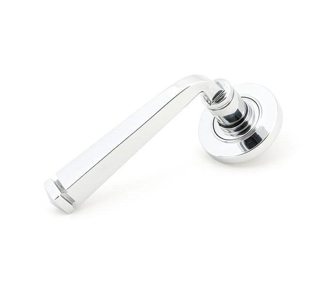 From The Anvil 49949 Avon Lever on Rose Set (Plain) - Unsprung - Polished Chrome