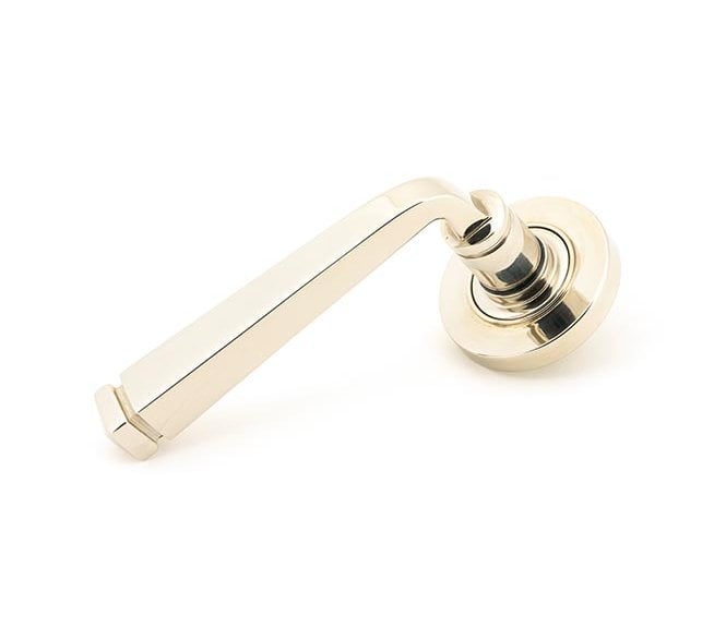 From The Anvil 49953 Avon Lever on Rose Set (Plain) - Unsprung - Polished Nickel