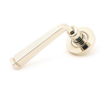 From The Anvil 49953 Avon Lever on Rose Set (Plain) - Unsprung - Polished Nickel