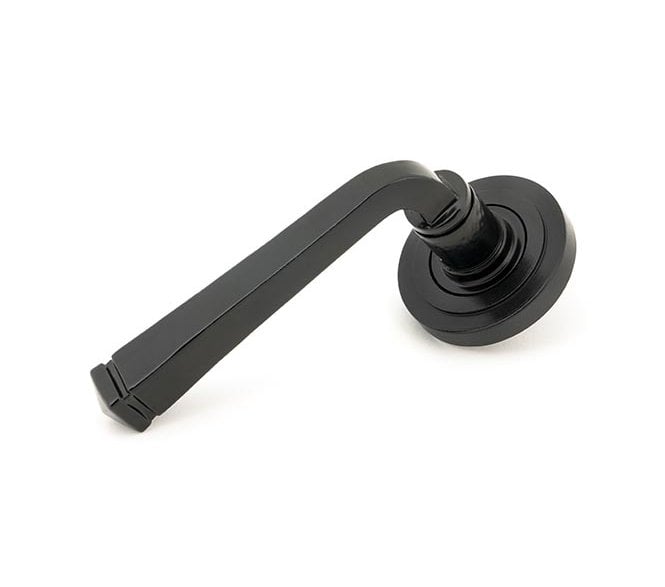 From The Anvil 49958 Avon Lever Handle On Rose Set Unsprung (Art Deco Rose) - Black