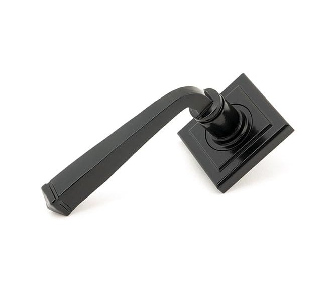From The Anvil 49960 Avon Lever Handle On Rose Set Unsprung (Square Rose) - Black