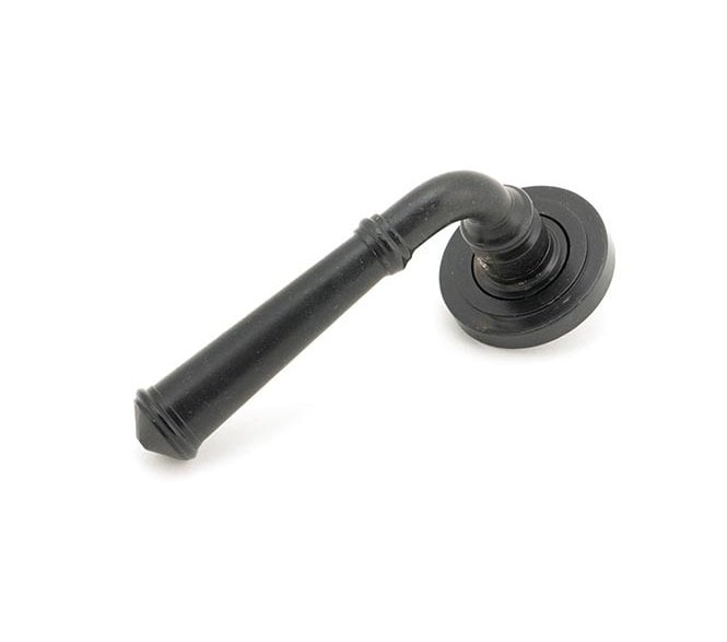 From The Anvil 49974 Regency Lever Handle On Rose Set Unsprung (Art Deco Rose) - External Beeswax