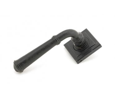 From The Anvil 49976 Regency Lever Handle On Rose Set Unsprung (Square Rose) - External Beeswax
