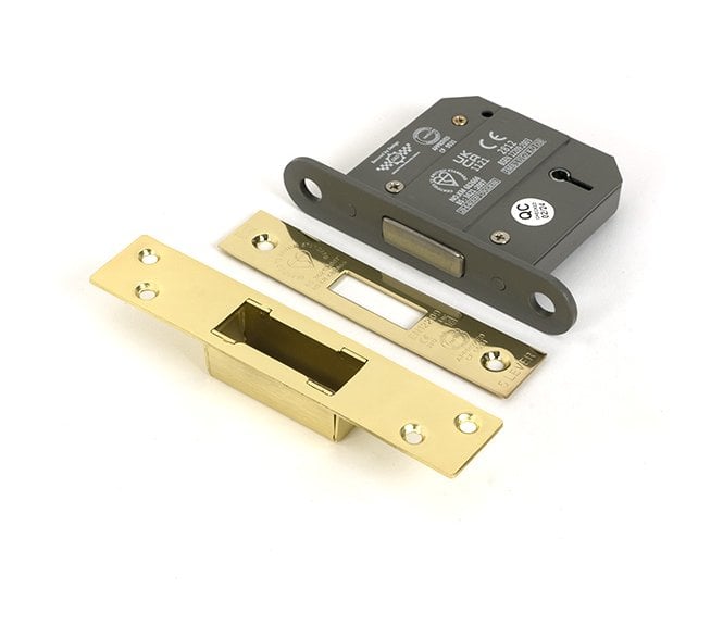 From The Anvil 5 Lever Mortice Dead Lock - Polished Brass