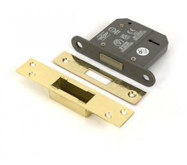 From The Anvil 5 Lever Mortice Dead Lock - Polished Brass