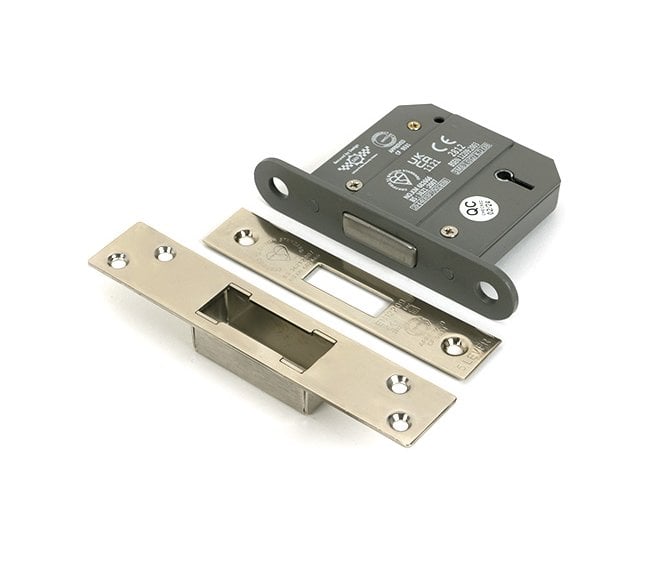 From The Anvil 5 Lever Mortice Dead Lock - Polished Nickel