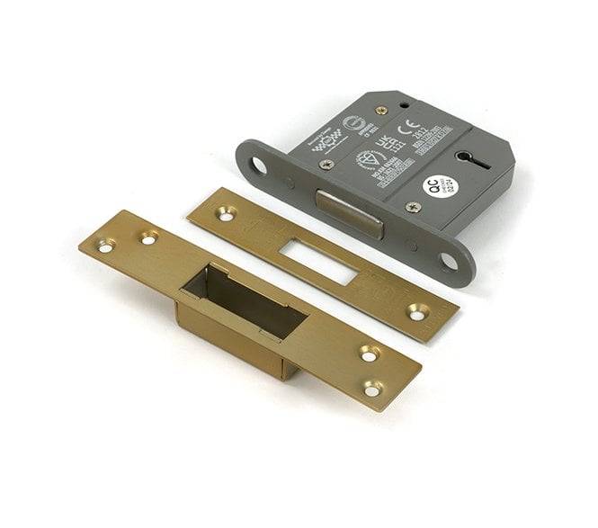 From The Anvil 5 Lever Mortice Dead Lock - Satin Brass