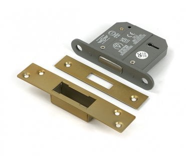 From The Anvil 5 Lever Mortice Dead Lock - Satin Brass