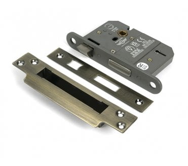 From The Anvil 5 Lever Mortice Sash Lock - Aged Brass