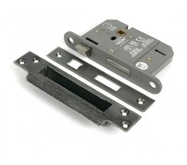 From The Anvil 5 Lever Mortice Sash Lock - Pewter
