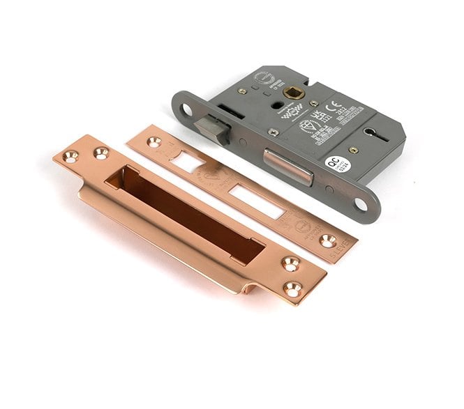 From The Anvil 5 Lever Mortice Sash Lock - Polished Bronze