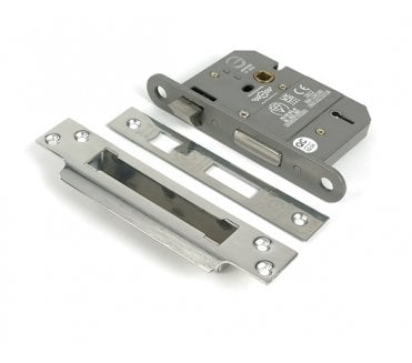 From The Anvil 5 Lever Mortice Sash Lock - Polished Stainless Steel