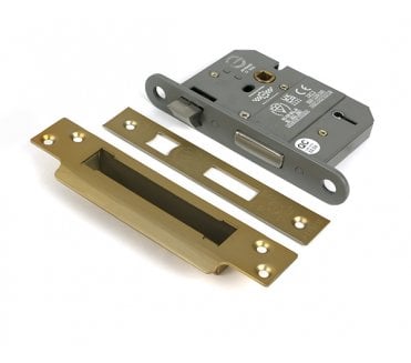 From The Anvil 5 Lever Mortice Sash Lock - Satin Brass