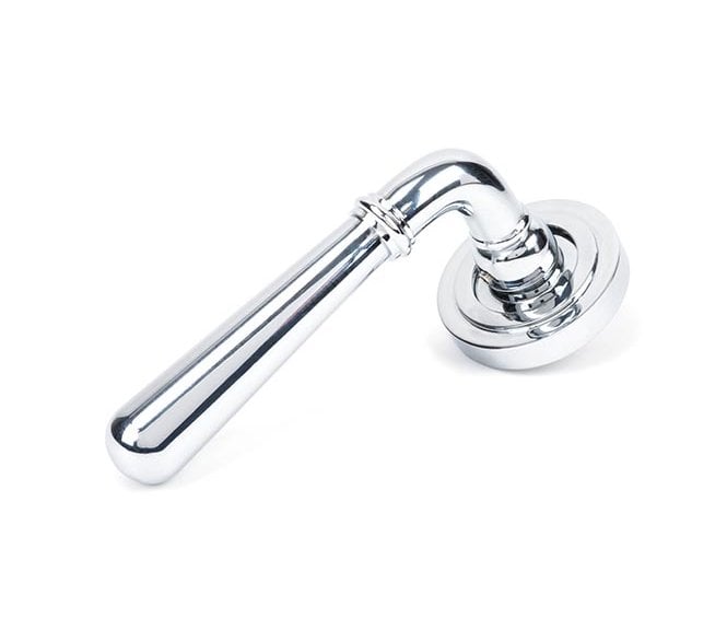 From The Anvil 50022 Newbury Lever on Rose Set (Art Deco) - Unsprung - Polished Chrome