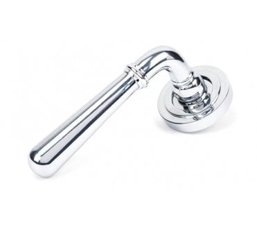 From The Anvil 50022 Newbury Lever on Rose Set (Art Deco) - Unsprung - Polished Chrome