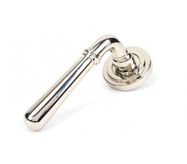 From The Anvil 50026 Newbury Lever on Rose Set (Art Deco) - Unsprung - Polished Nickel