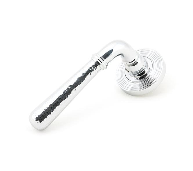 From The Anvil 50043 Hammered Newbury Lever on Rose Set (Beehive) - Unsprung - Polished Chrome