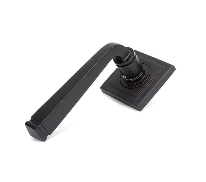 From The Anvil 50060 Avon Lever on Rose Set (Square) - Unsprung - Aged Bronze