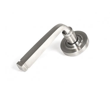 From The Anvil 50073 (Grade 316) Avon Round Lever on Rose Set (Plain) - Unsprung - Satin Stainless Steel