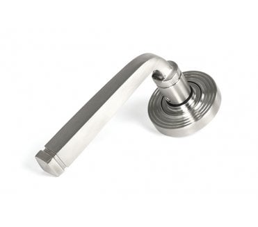From The Anvil 50075 (Grade 316) Avon Round Lever on Rose Set (Beehive) - Unsprung - Satin Stainless Steel