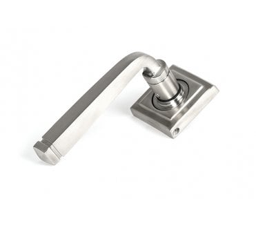 From The Anvil 50076 (Grade 316) Avon Lever on Rose Set (Square) - Unsprung - Satin Stainless Steel
