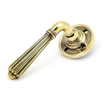 From The Anvil 50081 Hinton Lever on Rose Set - Unsprung - Aged Brass
