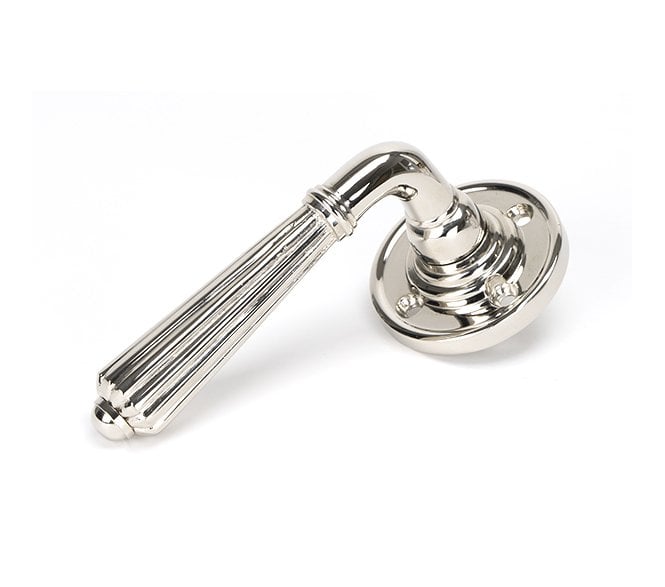 From The Anvil 50082 Hinton Lever on Rose Set - Unsprung - Polished Nickel