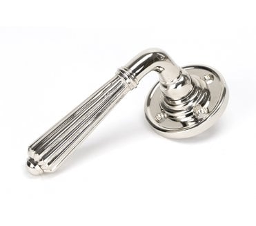 From The Anvil 50082 Hinton Lever on Rose Set - Unsprung - Polished Nickel