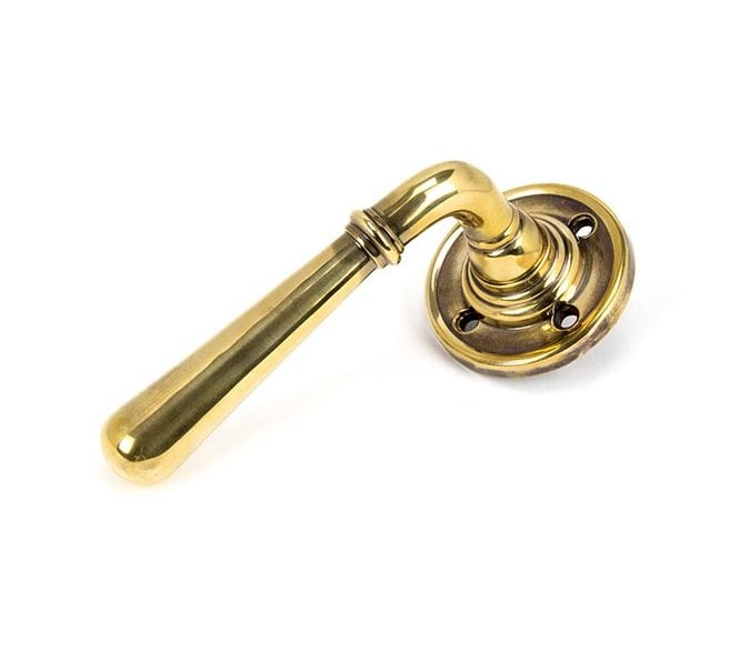 From The Anvil 50091 Newbury Lever on Rose Set - Unsprung - Aged Brass