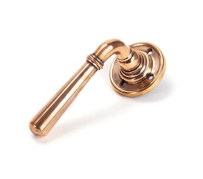 From The Anvil 50095 Newbury Lever on Rose Set - Unsprung - Polished Bronze