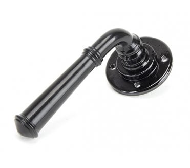 From The Anvil 50097 Regency Lever Handle On Rose Set Unsprung (Large Rose) - Black