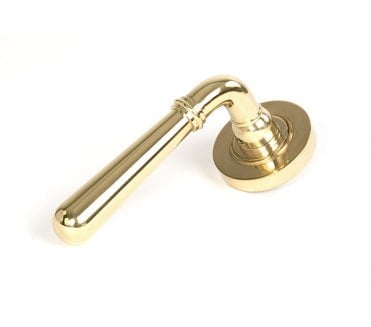 From The Anvil 50618 Newbury Lever on Rose Set (Plain) - Polished Brass