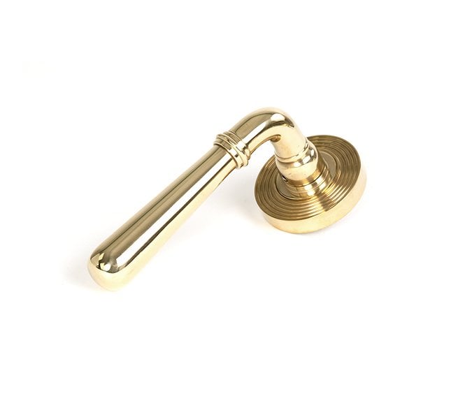 From The Anvil 50622 Newbury Lever on Rose Set (Beehive) - Polished Brass