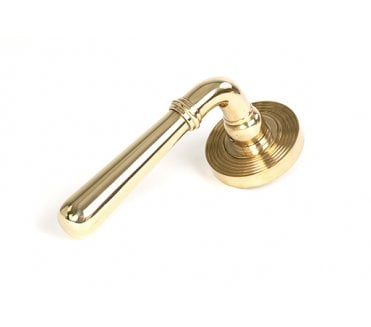 From The Anvil 50623 Newbury Lever on Rose Set (Beehive) - Unsprung - Polished Brass